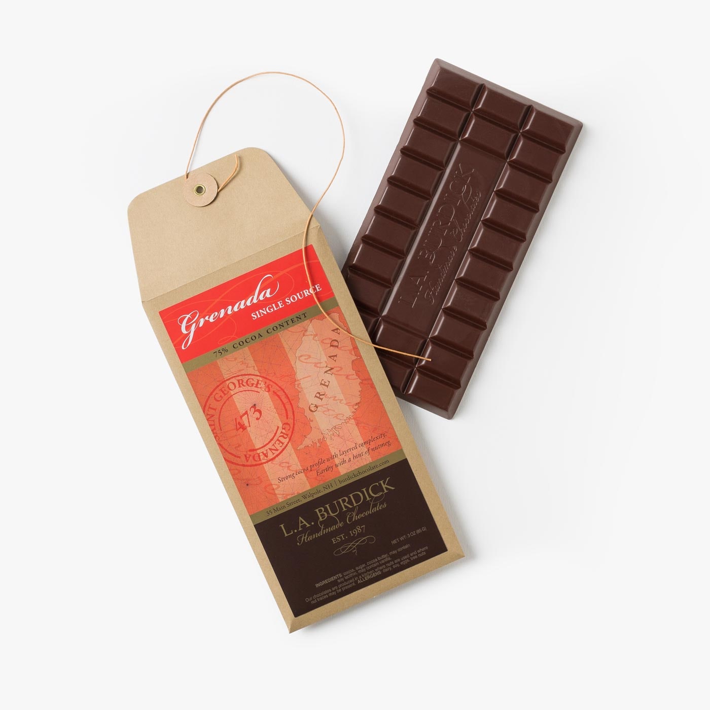 Single Source Grenada Dark Chocolate Bar